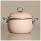Кастрюля эмалир. 5,2л с крыш эфф.метал розовая 901-098 Deluxe