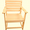 Кресло деревянное с подлокотником М291