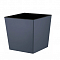 Горшок для цветов 22л InGreen London Cube дрен.вставка вулкан.серый IG780210026