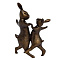 Статуэтка Танцующие кролики цв.бронза 18х13х30,5см GARDA DECOR