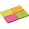 Блок самоклеящийся (стикеры) Attache Selection край 38х51 , неон, 4 цвета 50х4