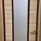 Дверной блок банный из Липы 1,80*0,70 стекло белый пескоструй (С)