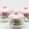 Набор кастрюль эмалир Розовый бутон белый 7-330/6 109773