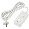 Удлинитель 2-местный 3м б/з Ultra бел S-CU2-3 Uniel UL-00009977